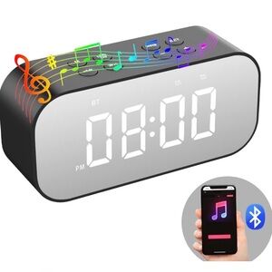 Alarm Clock with Bluetooth Speaker